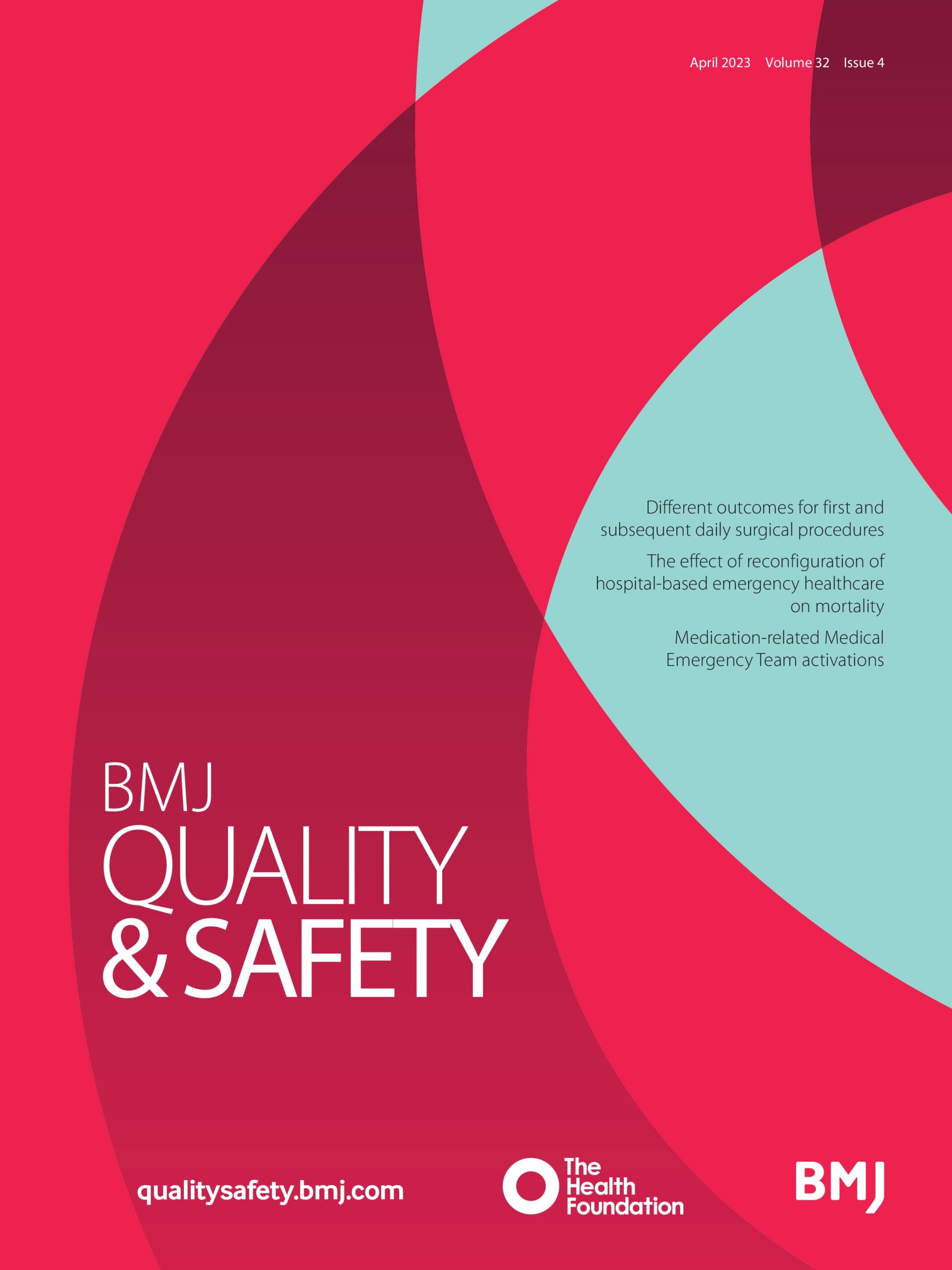 Quality and safety in the literature: April 2023